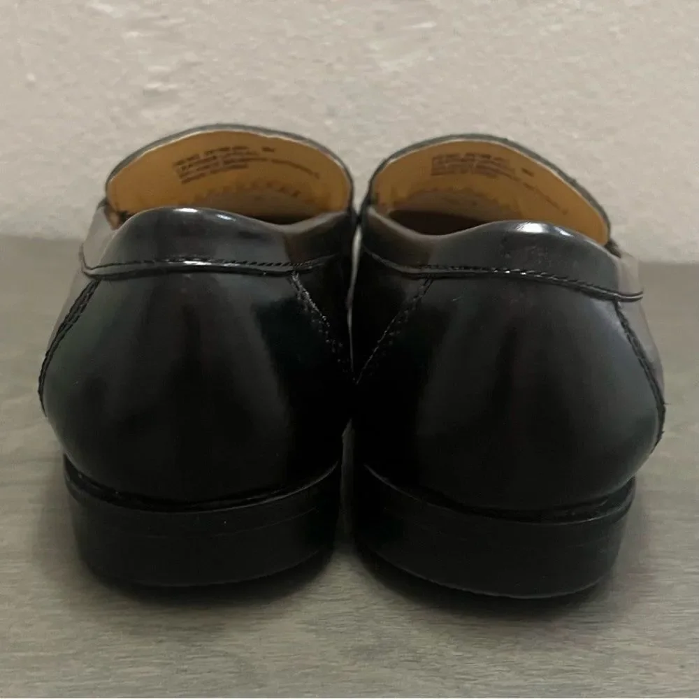 Nunn Bush Leather Tassel Loafers Men’s Sz 9‎ Black Slip-On Comfort Formal Shoes